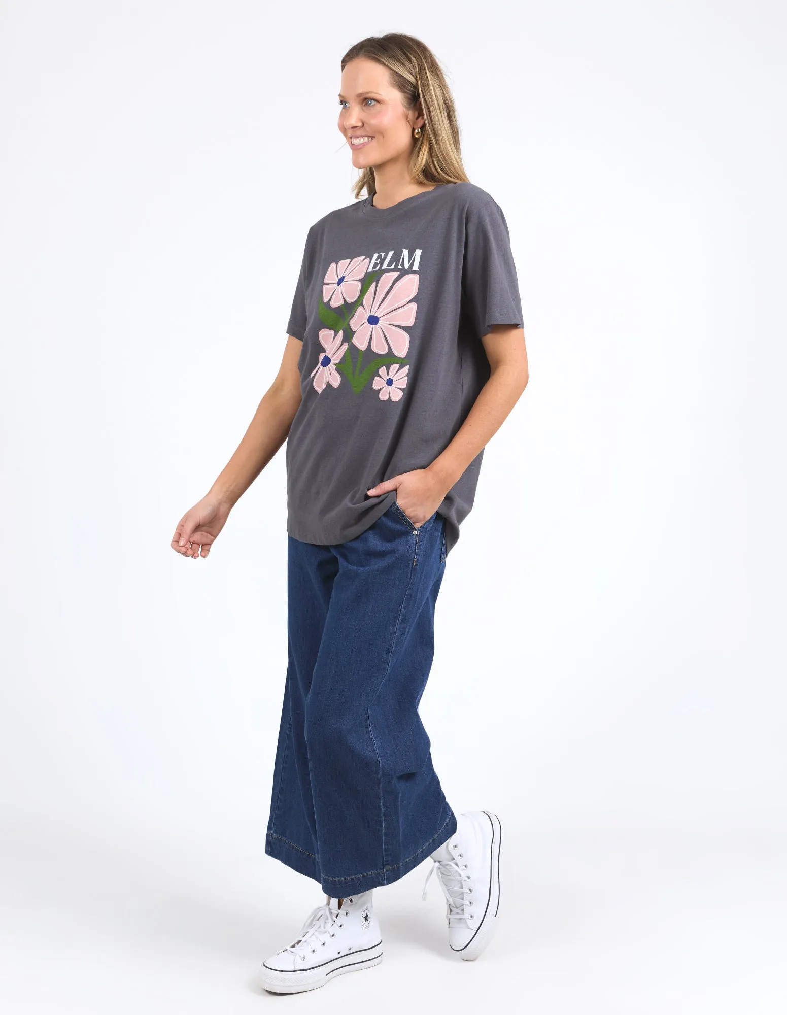 Elm Lula Tee Washed Black