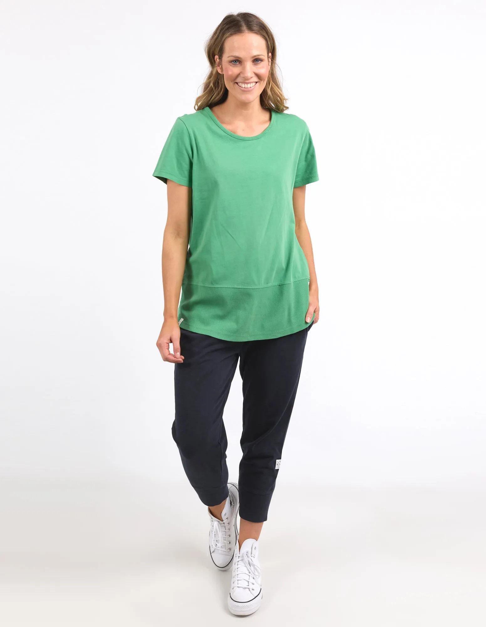 Elm Rib S/S Tee Greenbriar