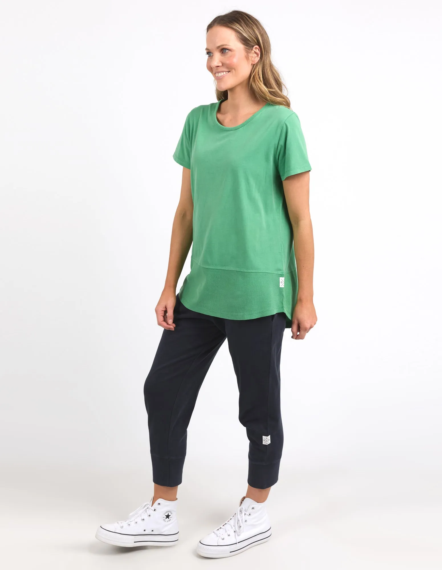 Elm Rib S/S Tee Greenbriar