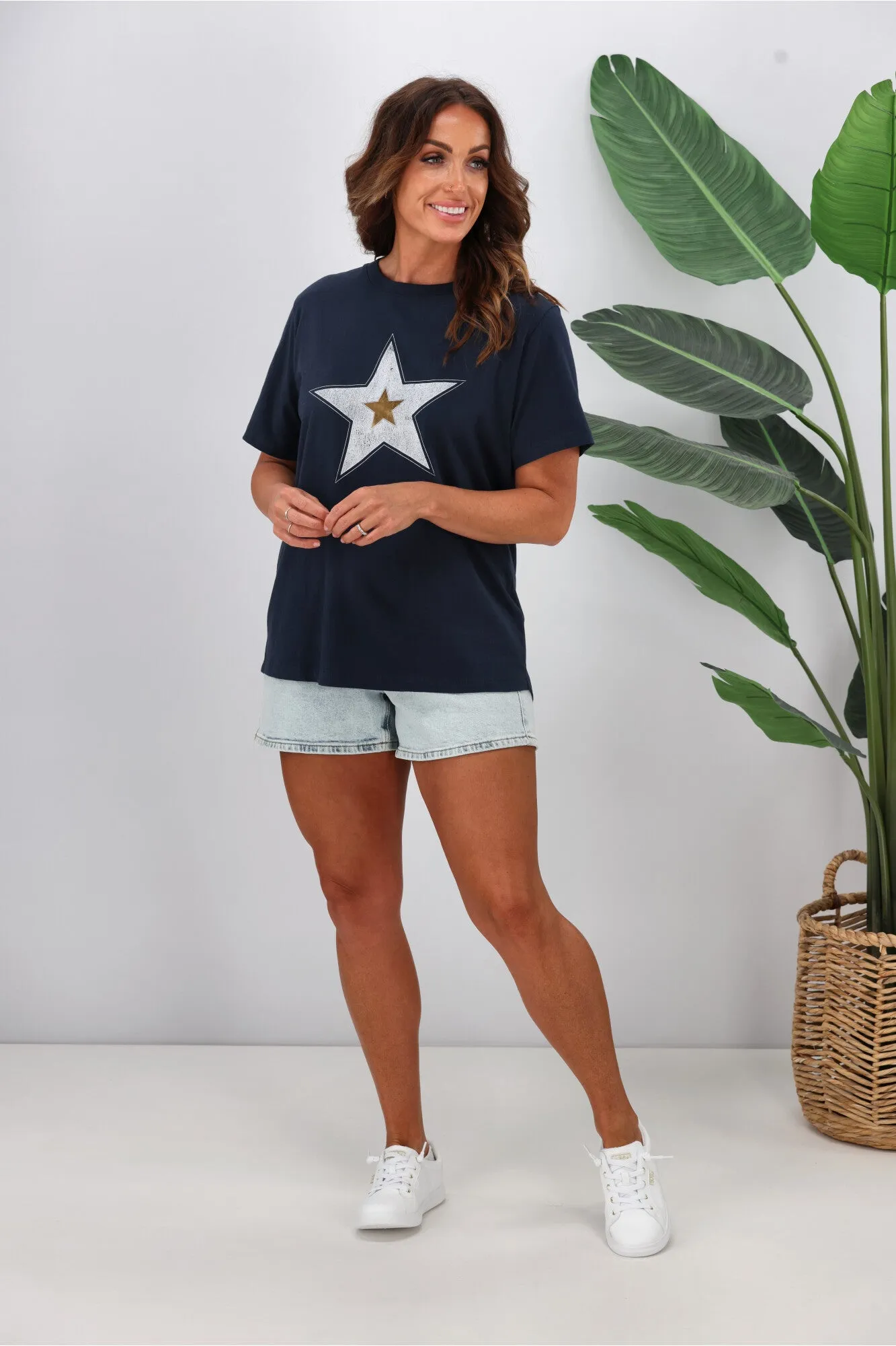 Elm Starburst Tee Navy