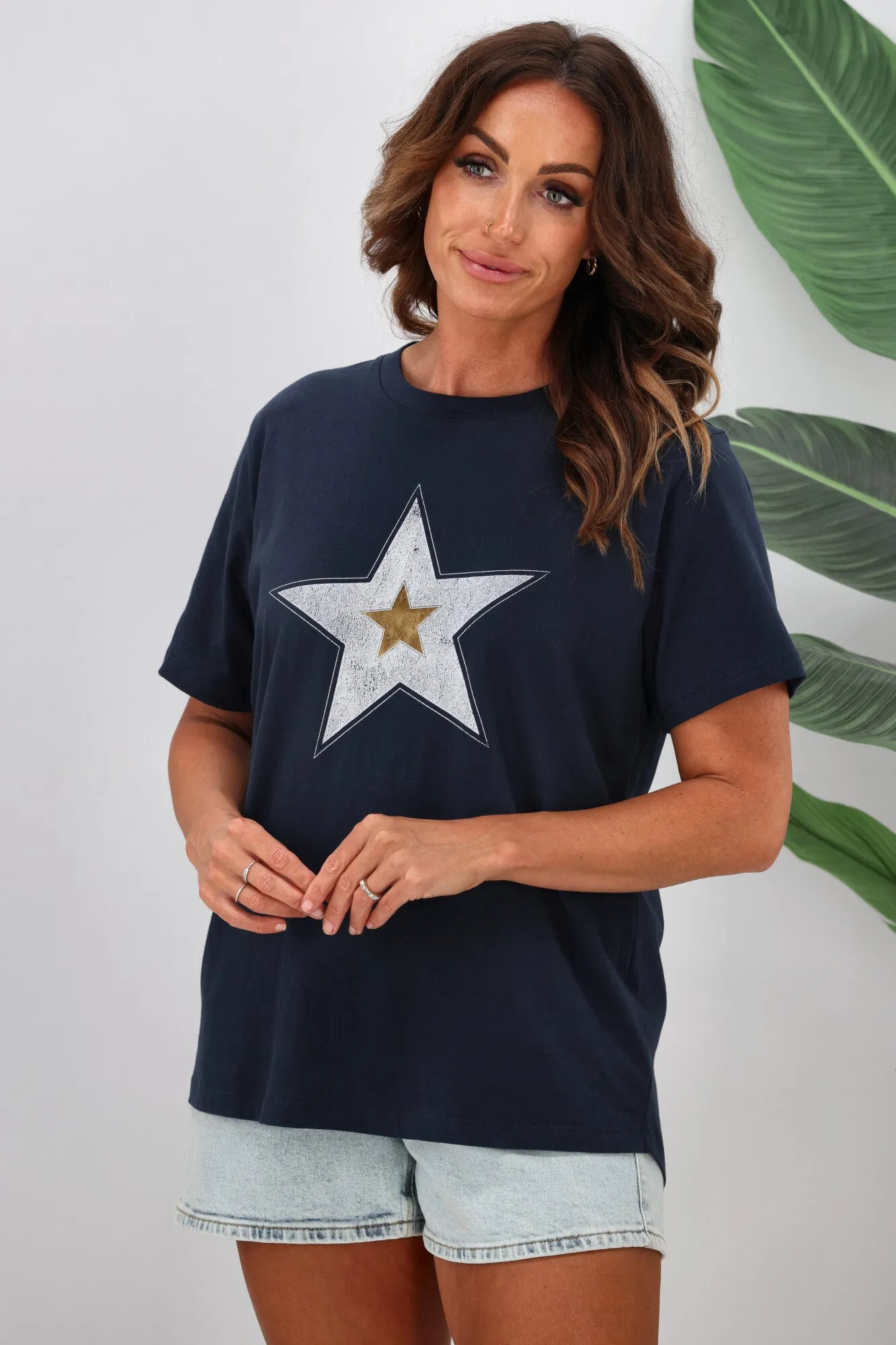 Elm Starburst Tee Navy
