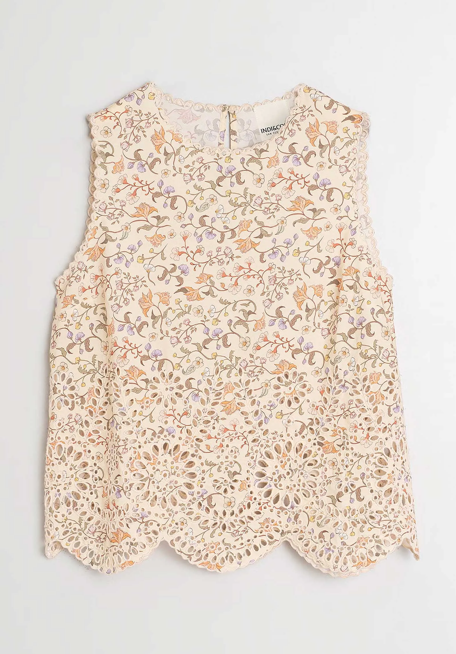 Embroidered Poplin T Mc196 Crudo