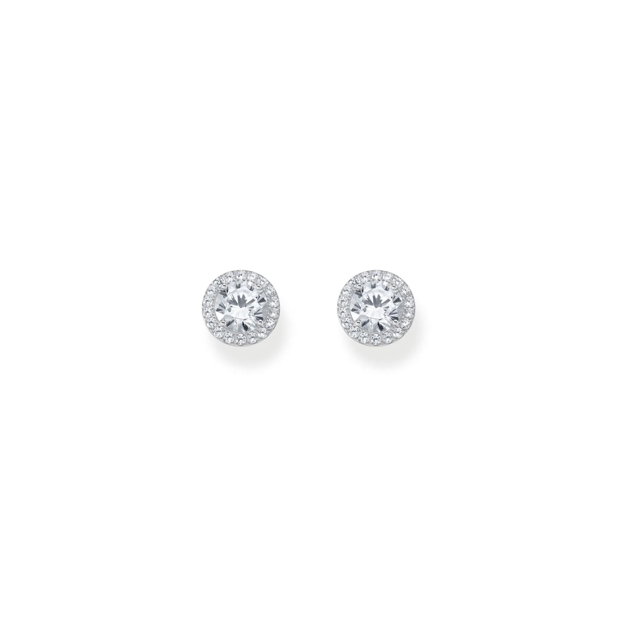 Essentials Sterling Silver Sparkling White Zirconia Earrings H2304-051-14 Thomas Sabo Earrings