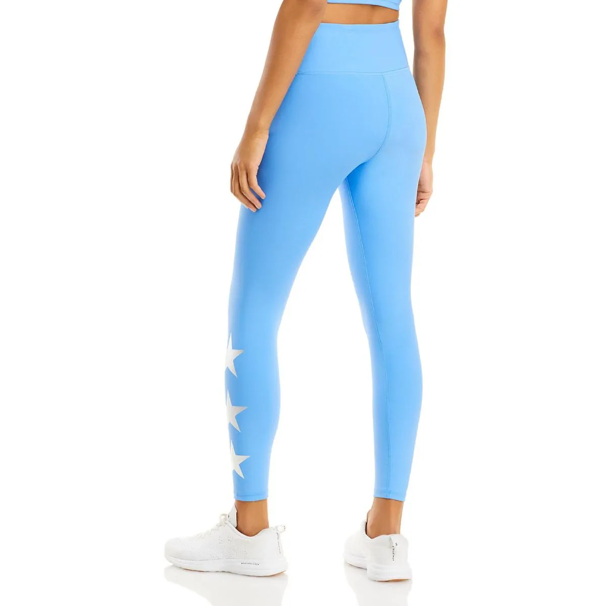 Foil Star Womens Ankle Activewear Athletic Leggings