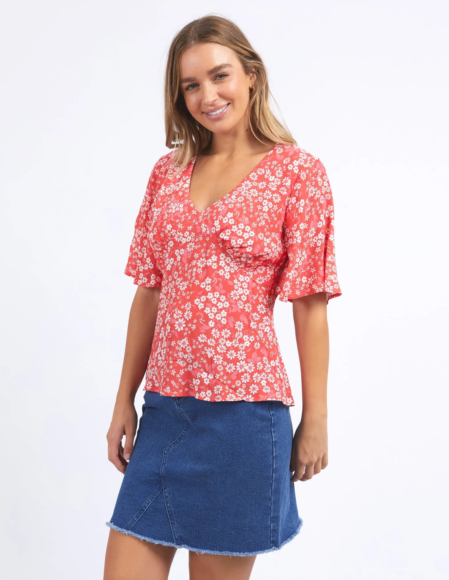 Foxwood Ankara Top Floral Print