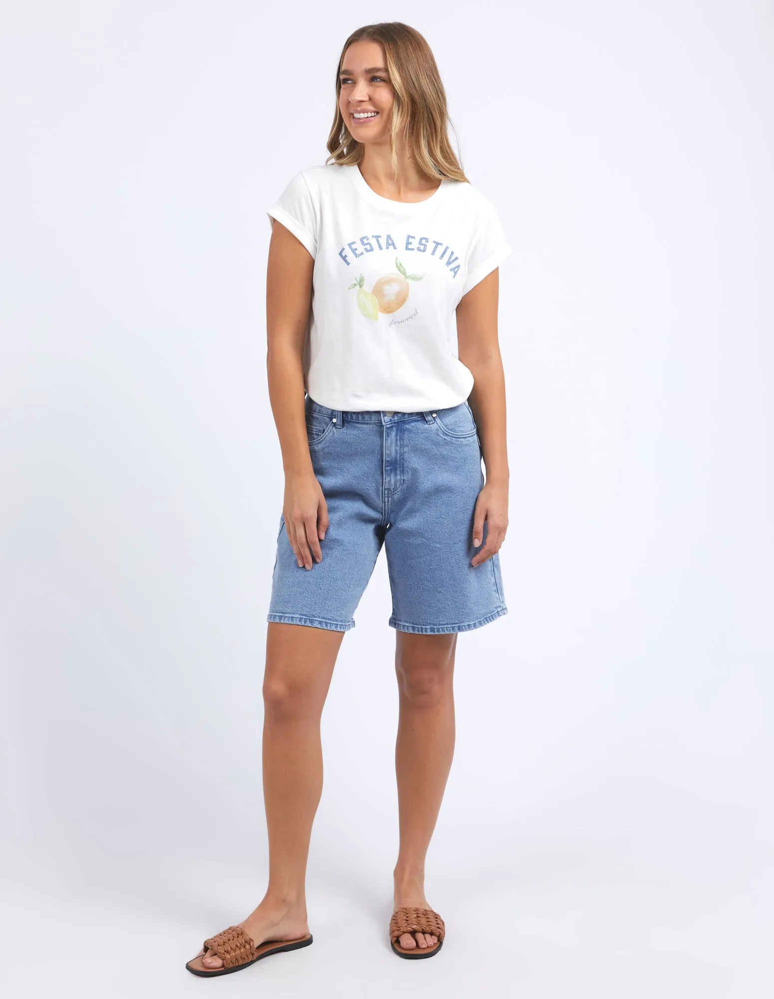 Foxwood Italian Summer Tee Vintage White