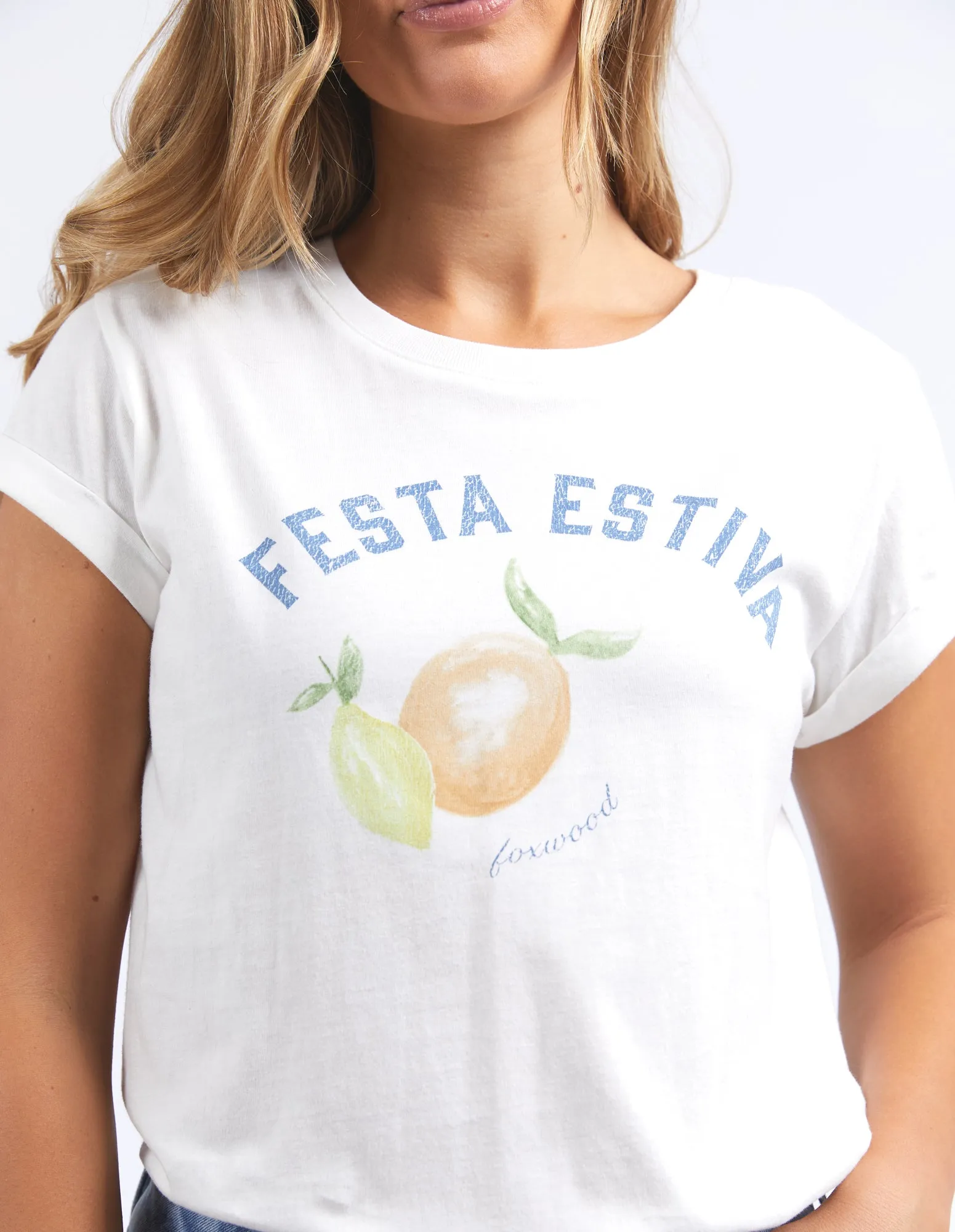 Foxwood Italian Summer Tee Vintage White