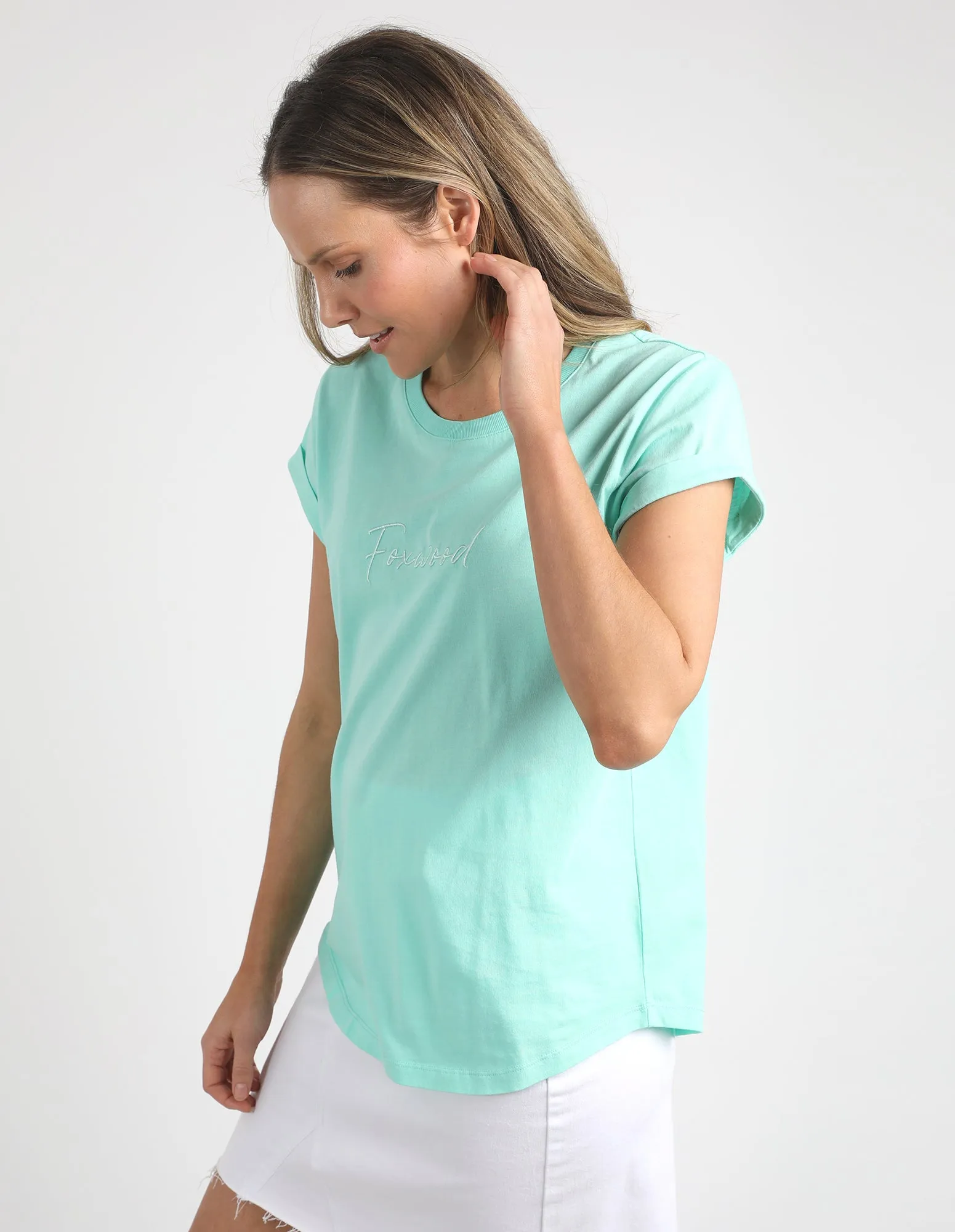 Foxwood Neon Signature Tee Neon Mint
