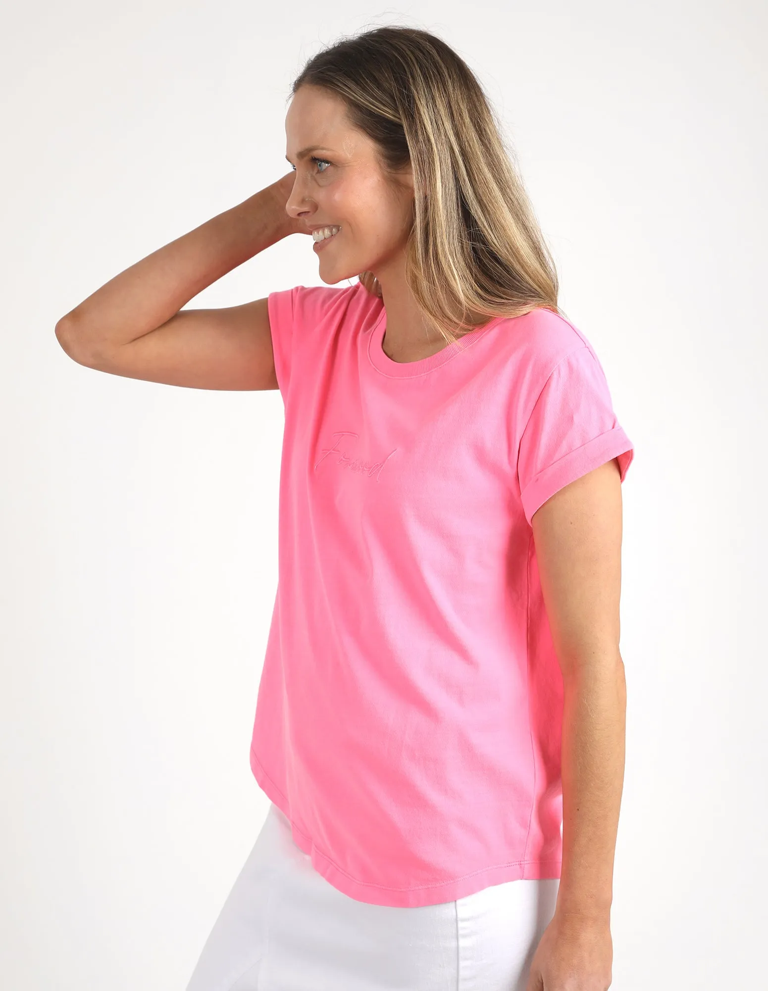 Foxwood Neon Signature Tee Neon Rose