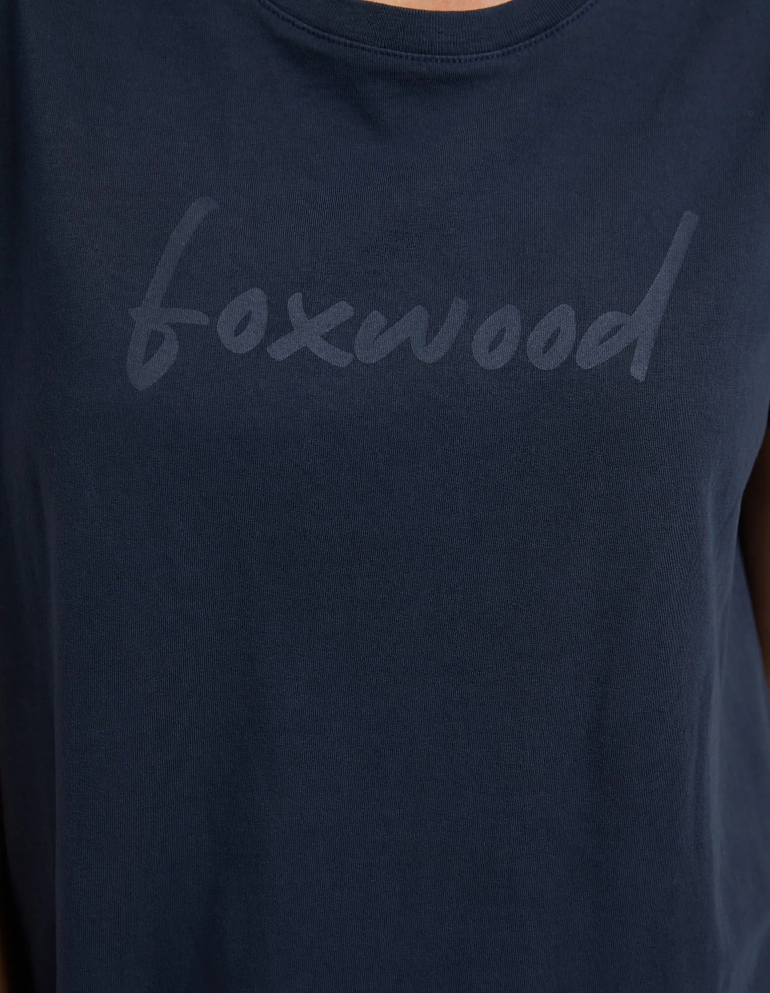 Foxwood Signature Tee Dress Navy