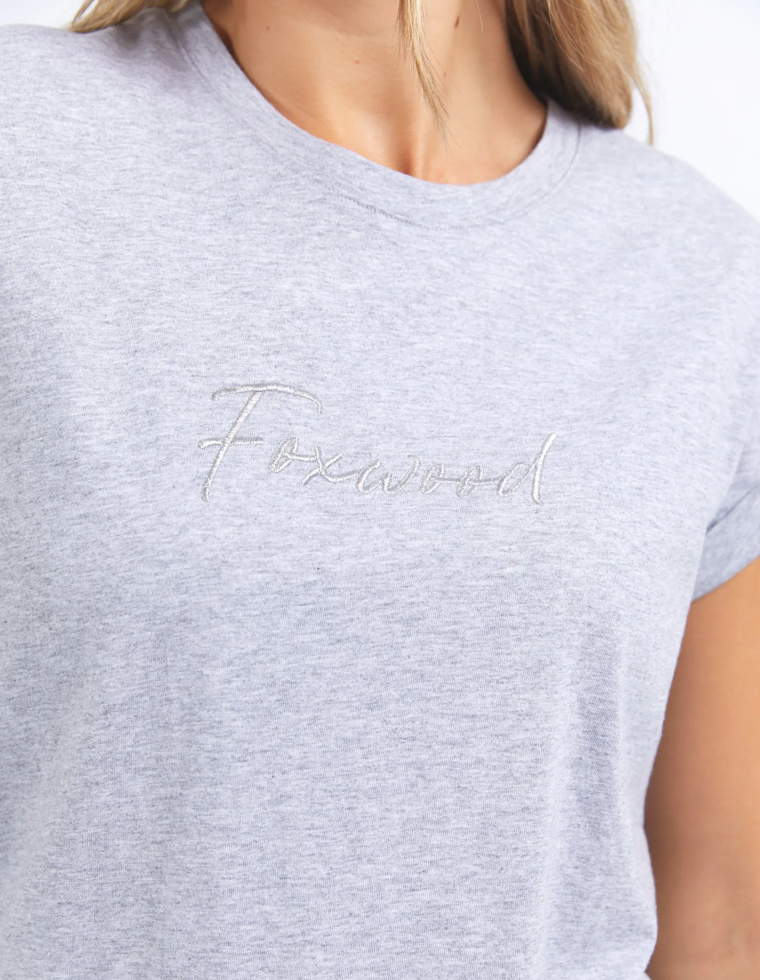 Foxwood Signature Tee Grey Marle