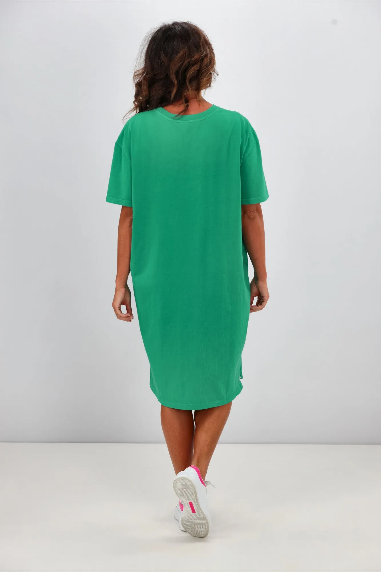 Foxwood Simplified Tee Dress Bright Green