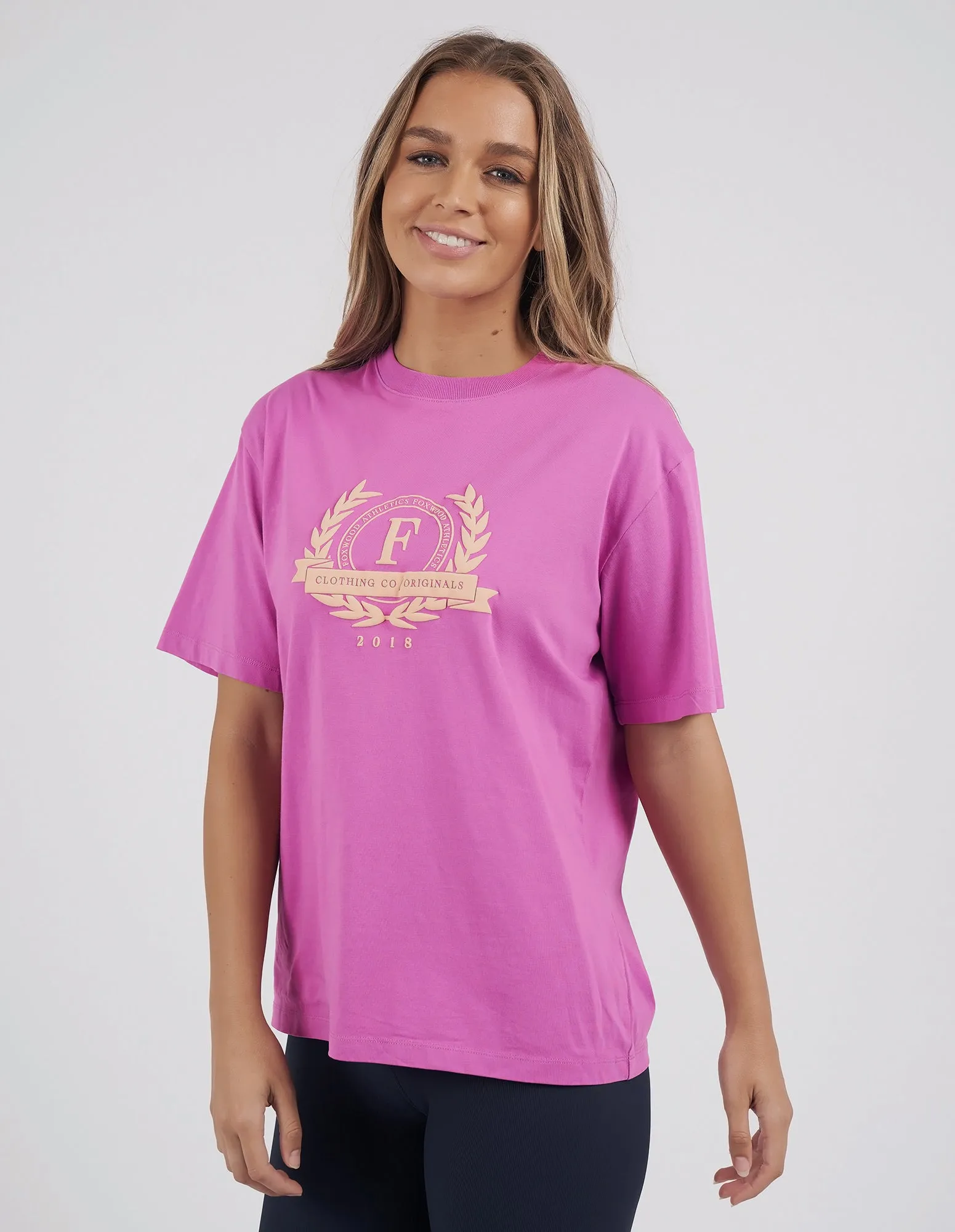Foxwood Squad Tee Fuschia