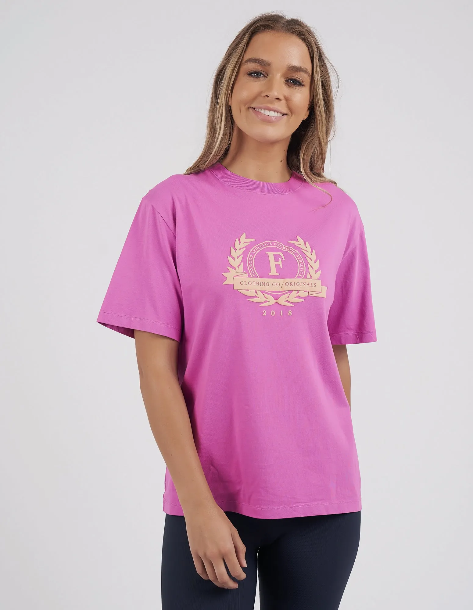 Foxwood Squad Tee Fuschia