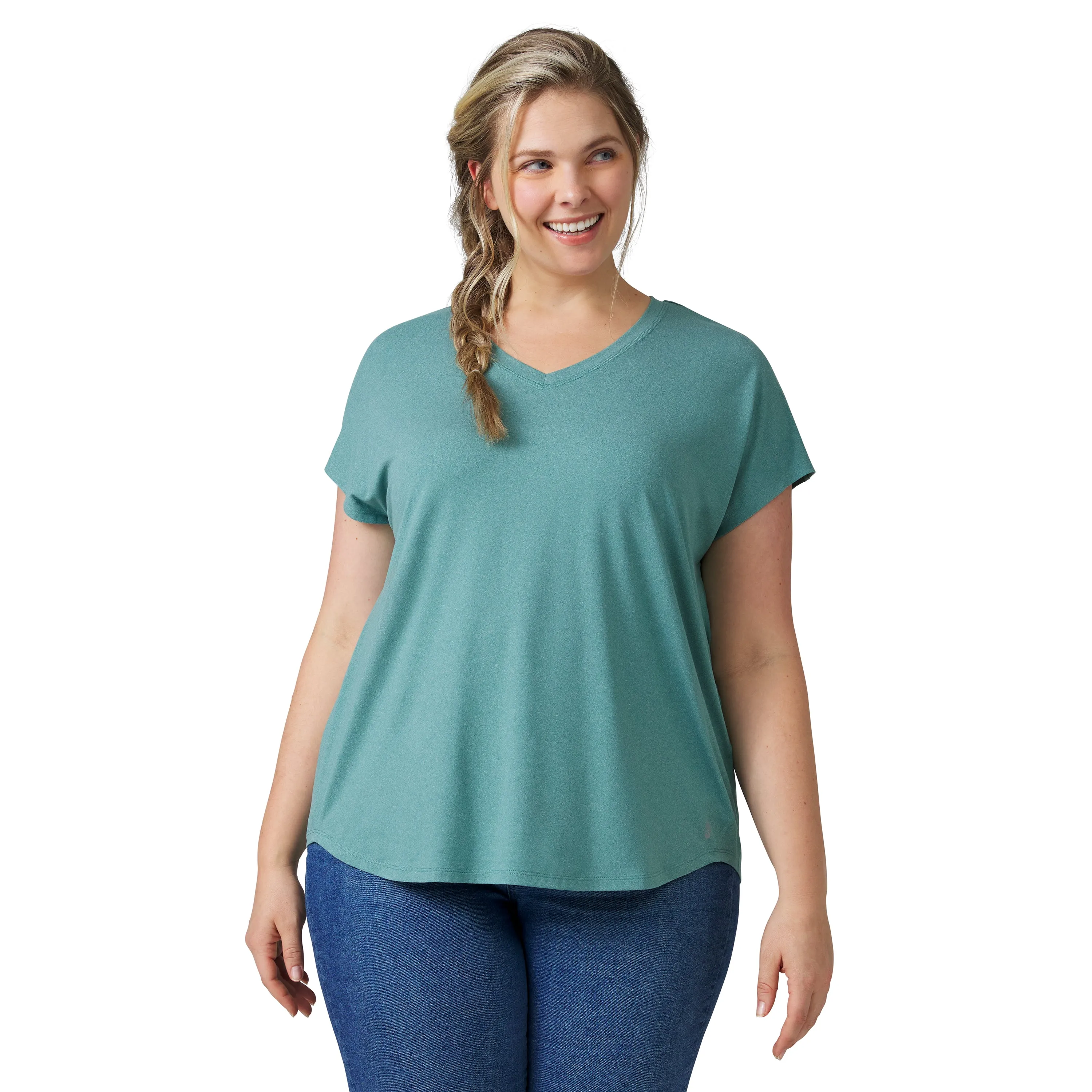 Free Country Women's Plus Size Microtech Chill B Cool Tee