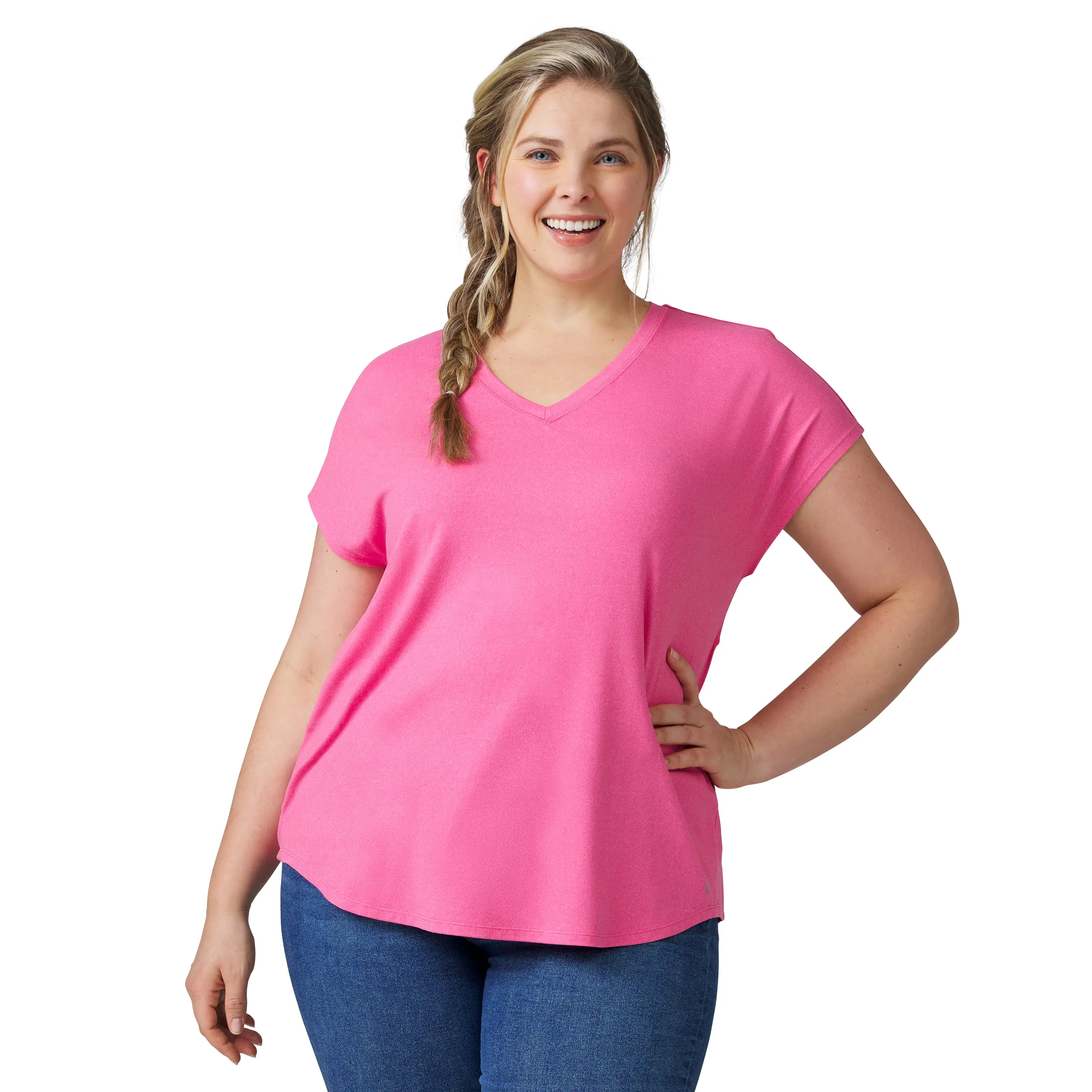 Free Country Women's Plus Size Microtech Chill B Cool Tee