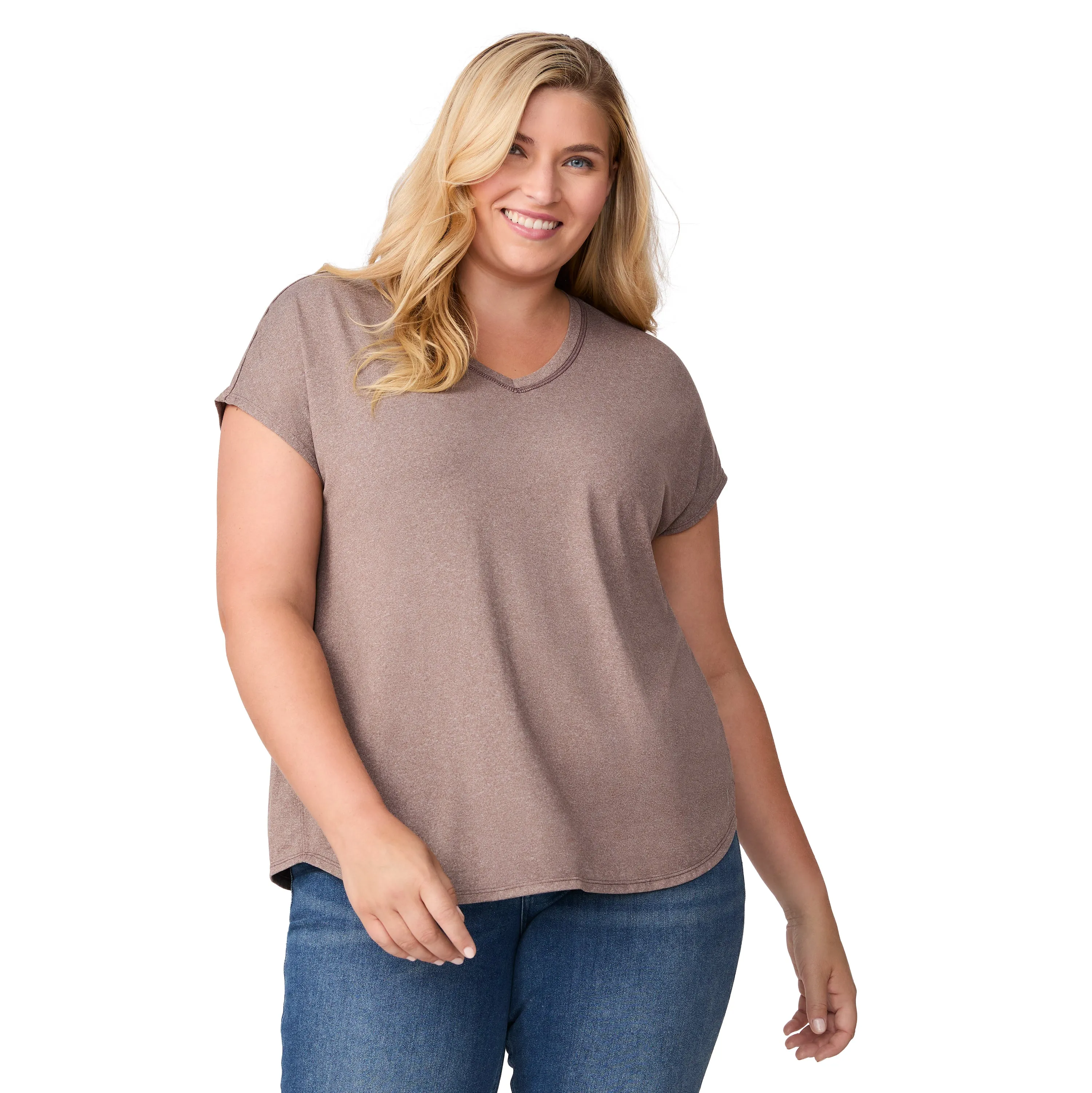 Free Country Women's Plus Size Microtech Chill B Cool Tee