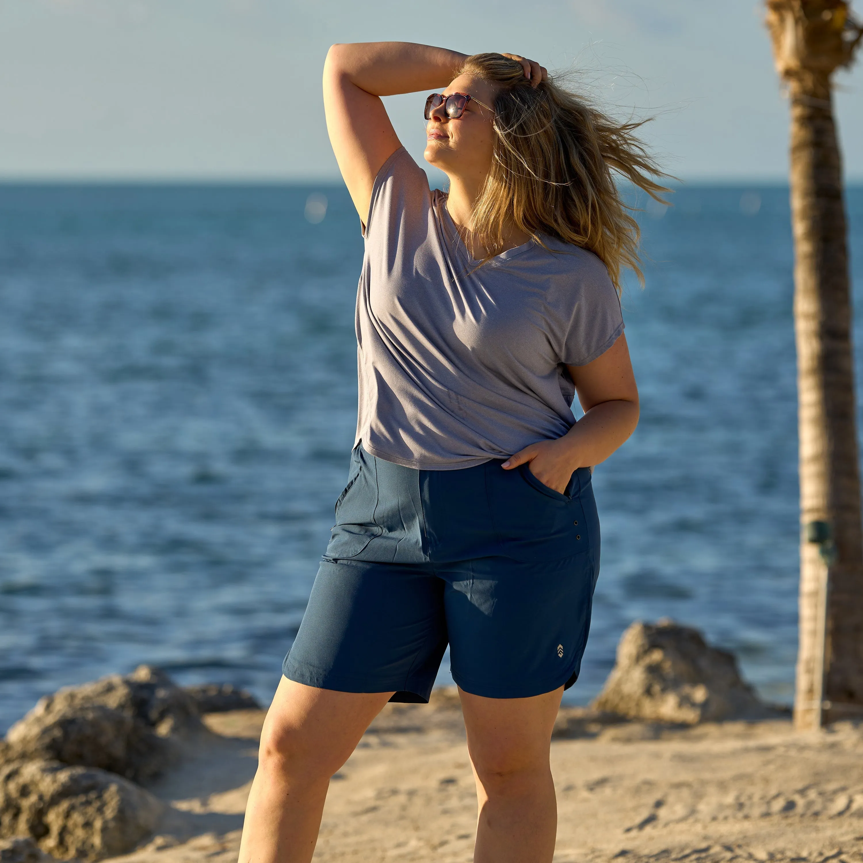 Free Country Women's Plus Size Microtech Chill B Cool Tee
