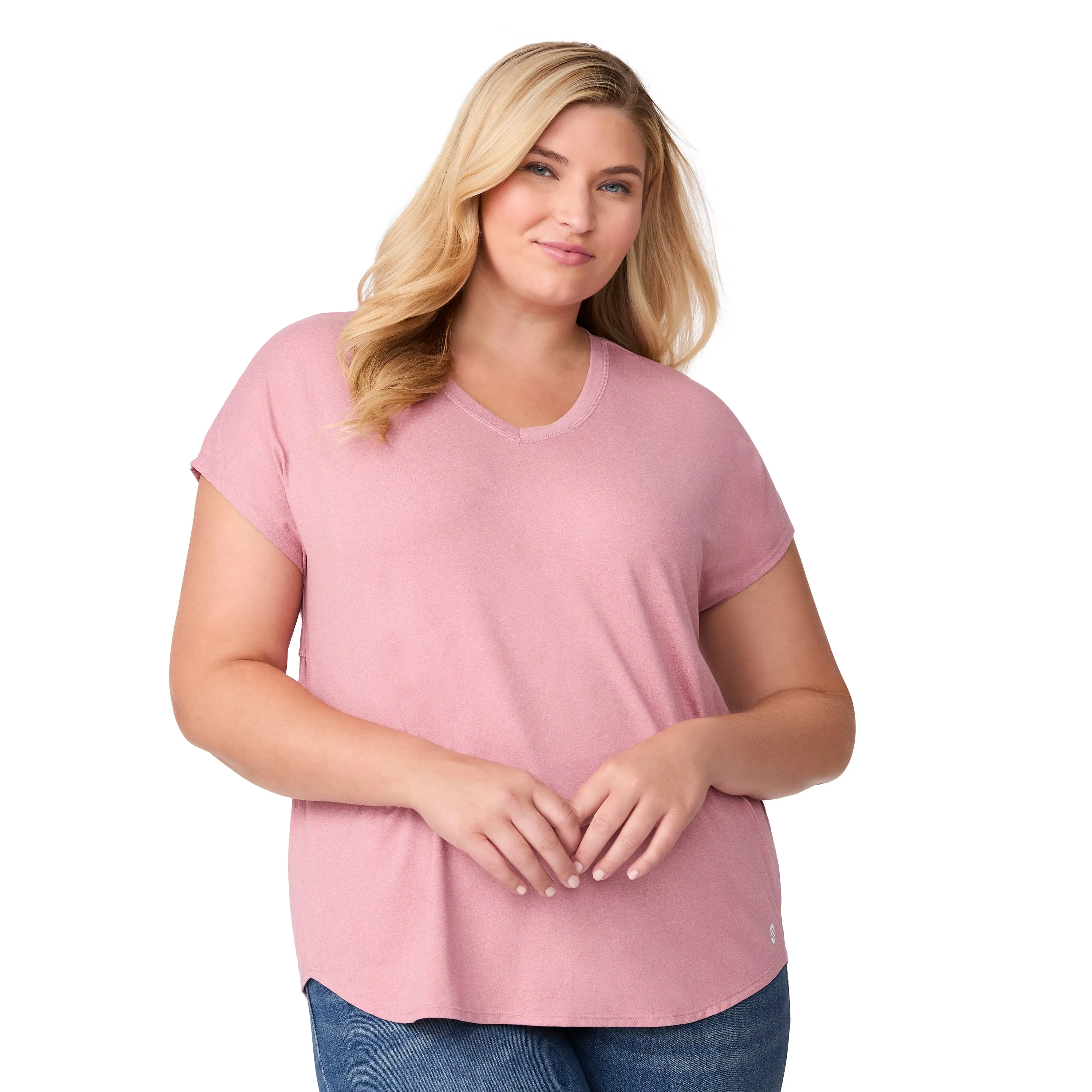 Free Country Women's Plus Size Microtech Chill B Cool Tee
