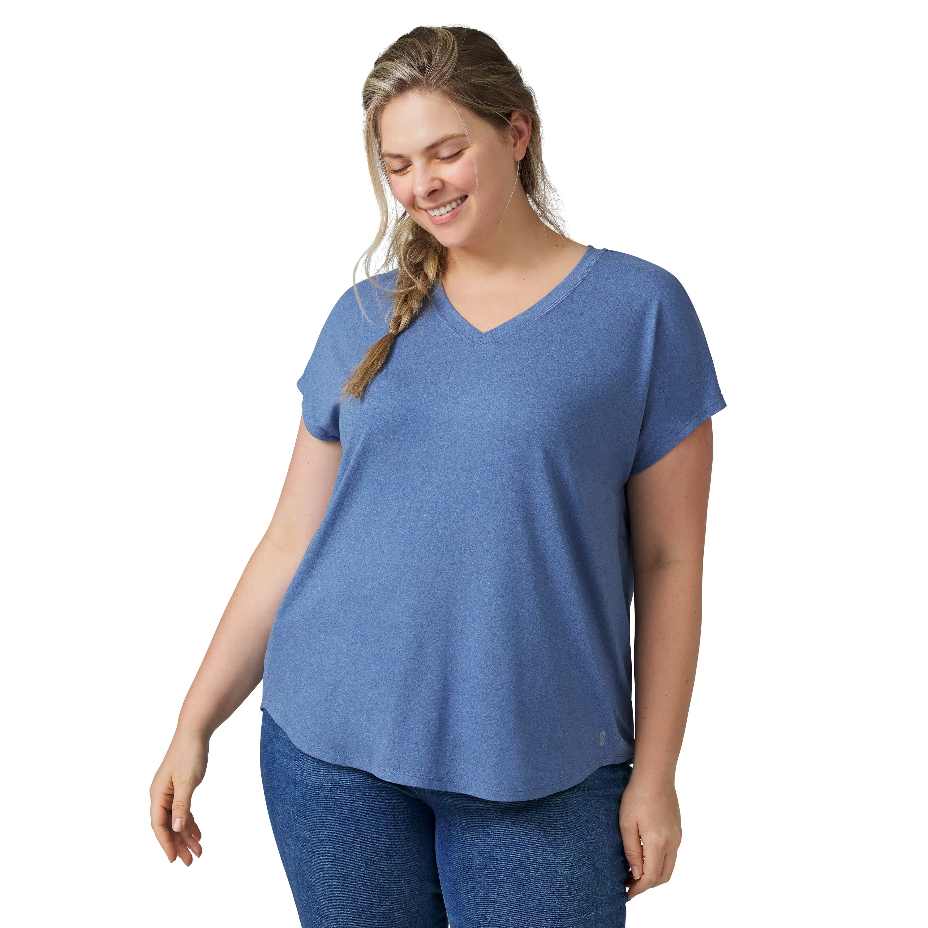 Free Country Women's Plus Size Microtech Chill B Cool Tee