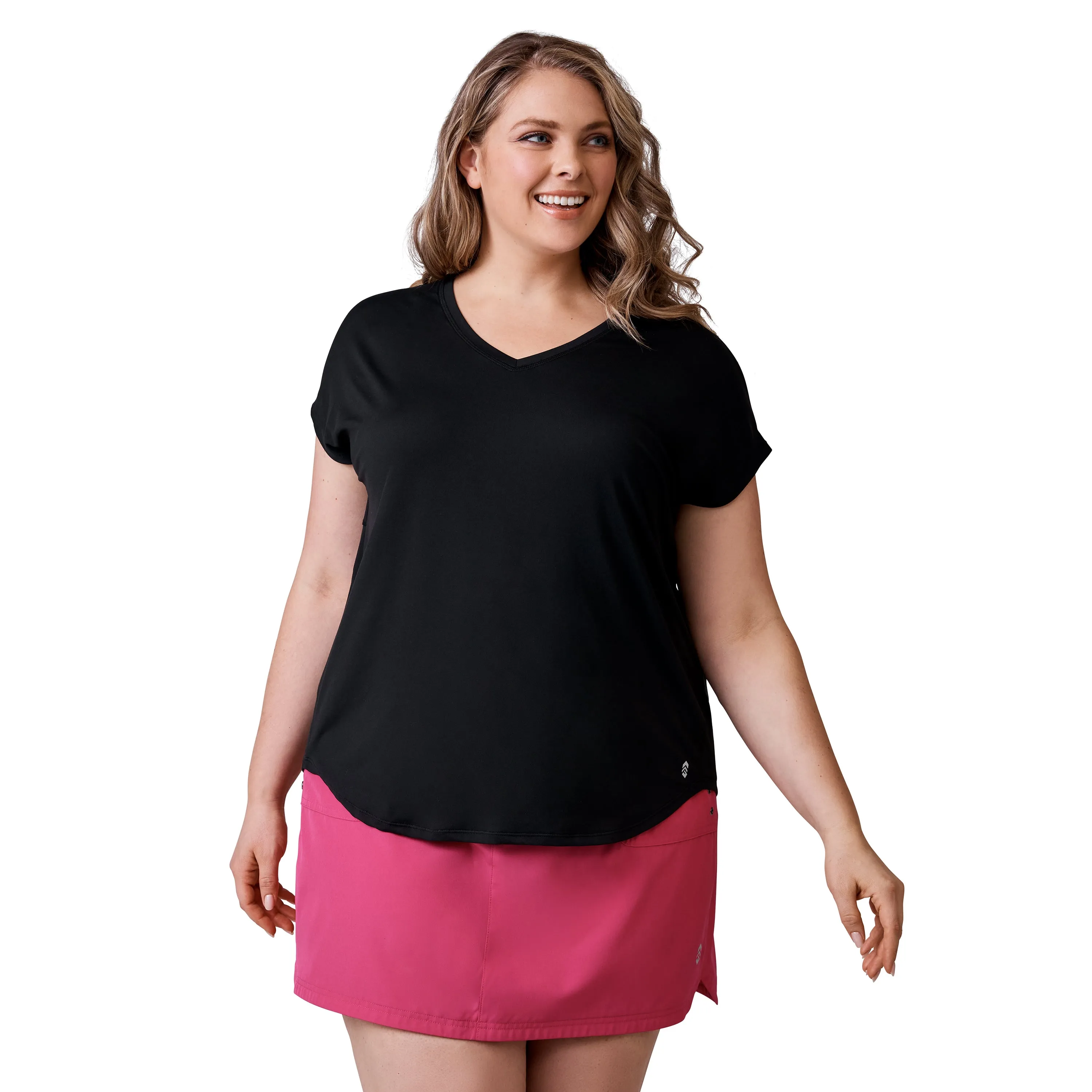 Free Country Women's Plus Size Microtech Chill B Cool Tee