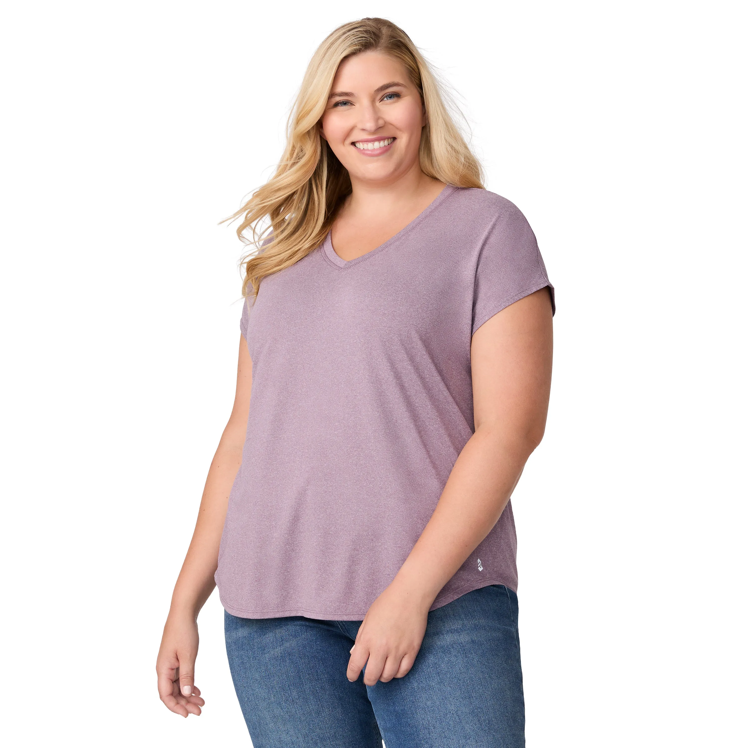 Free Country Women's Plus Size Microtech Chill B Cool Tee