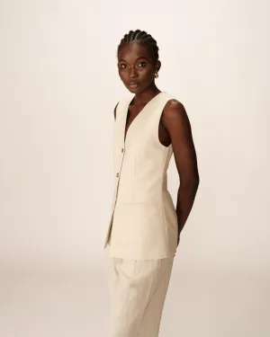 Gilet Paz Beige