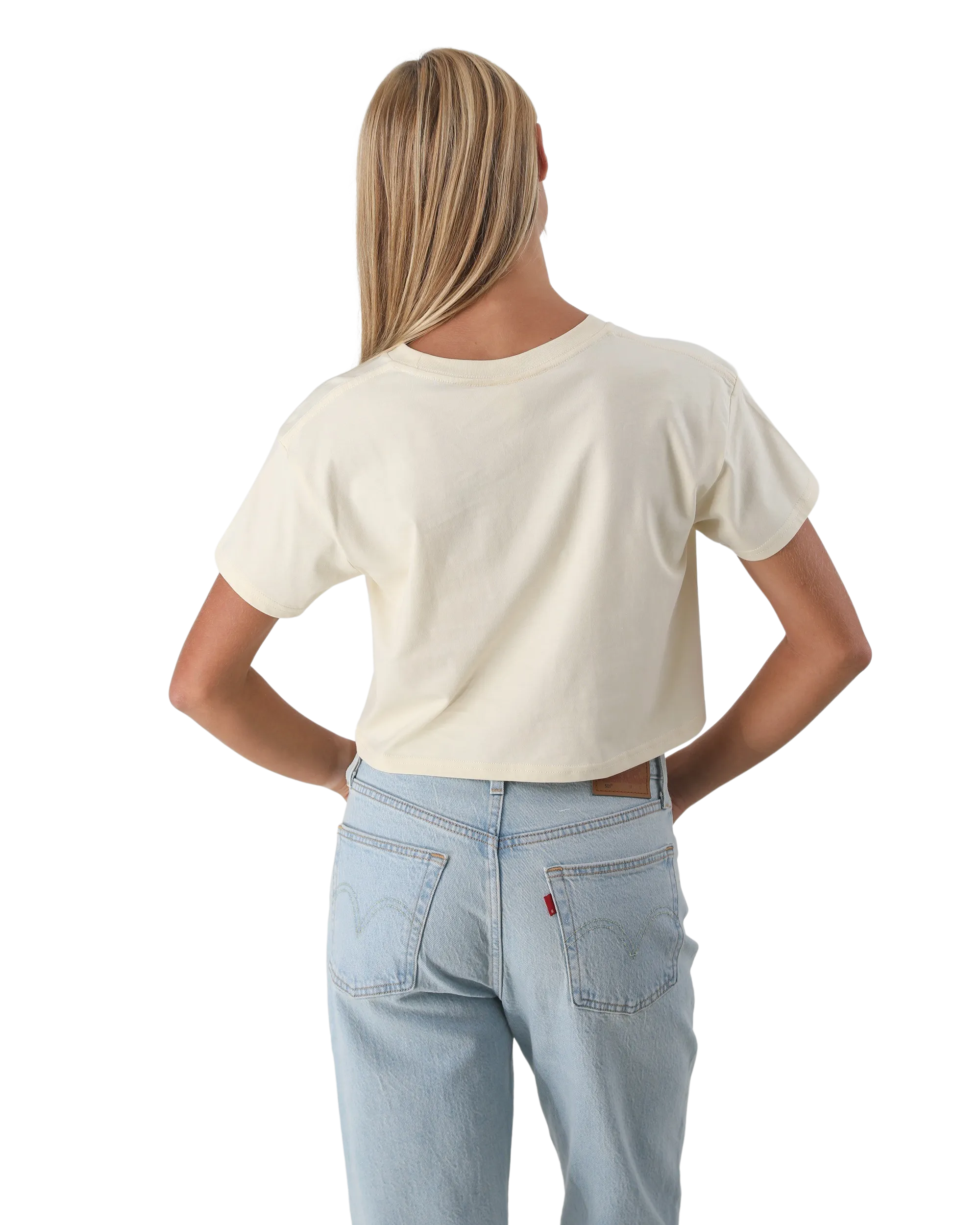 Golden Hour Crop T-Shirt in Butter
