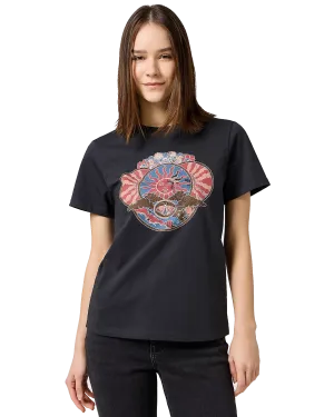 Graphic T-Shirt in Faded Black