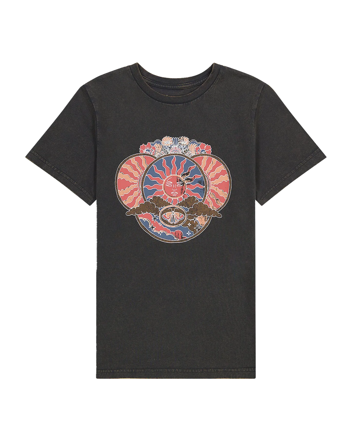 Graphic T-Shirt in Faded Black