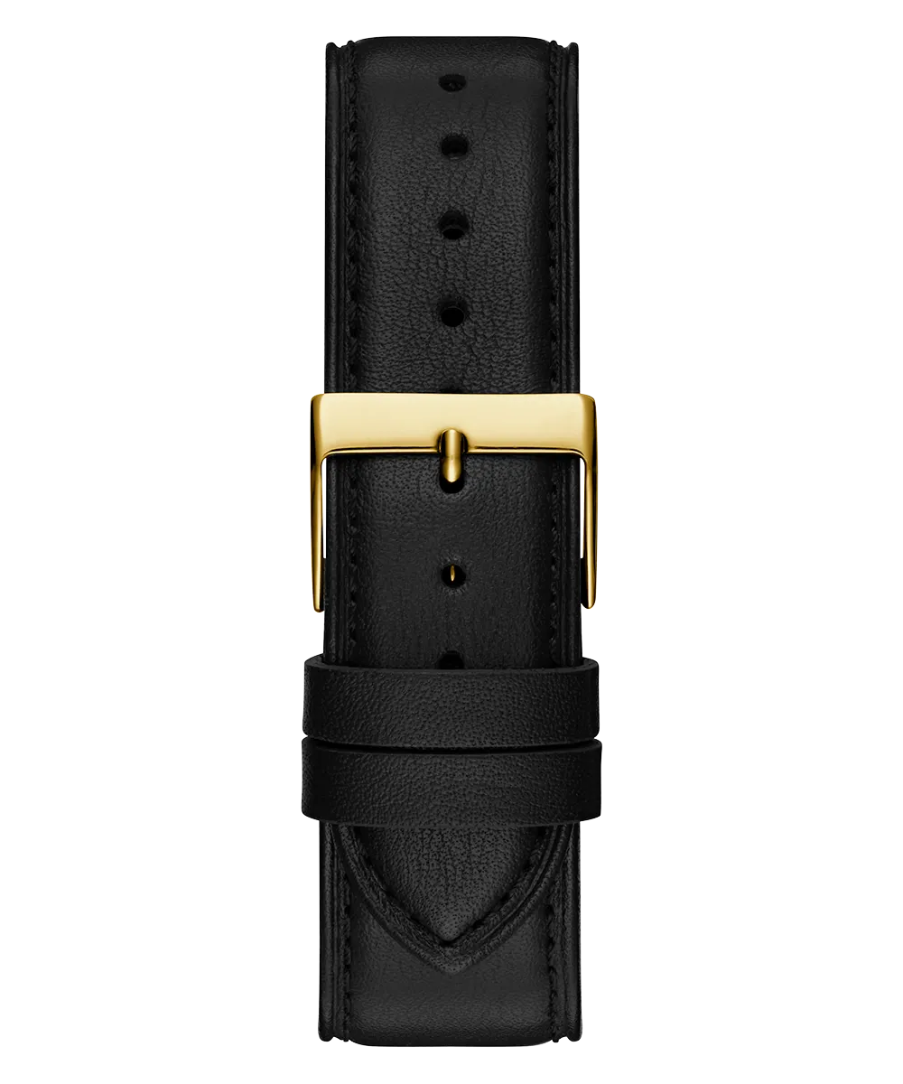 Guess Mens Gold Watches GUESS Mens Black Gold Tone Analog Watch
