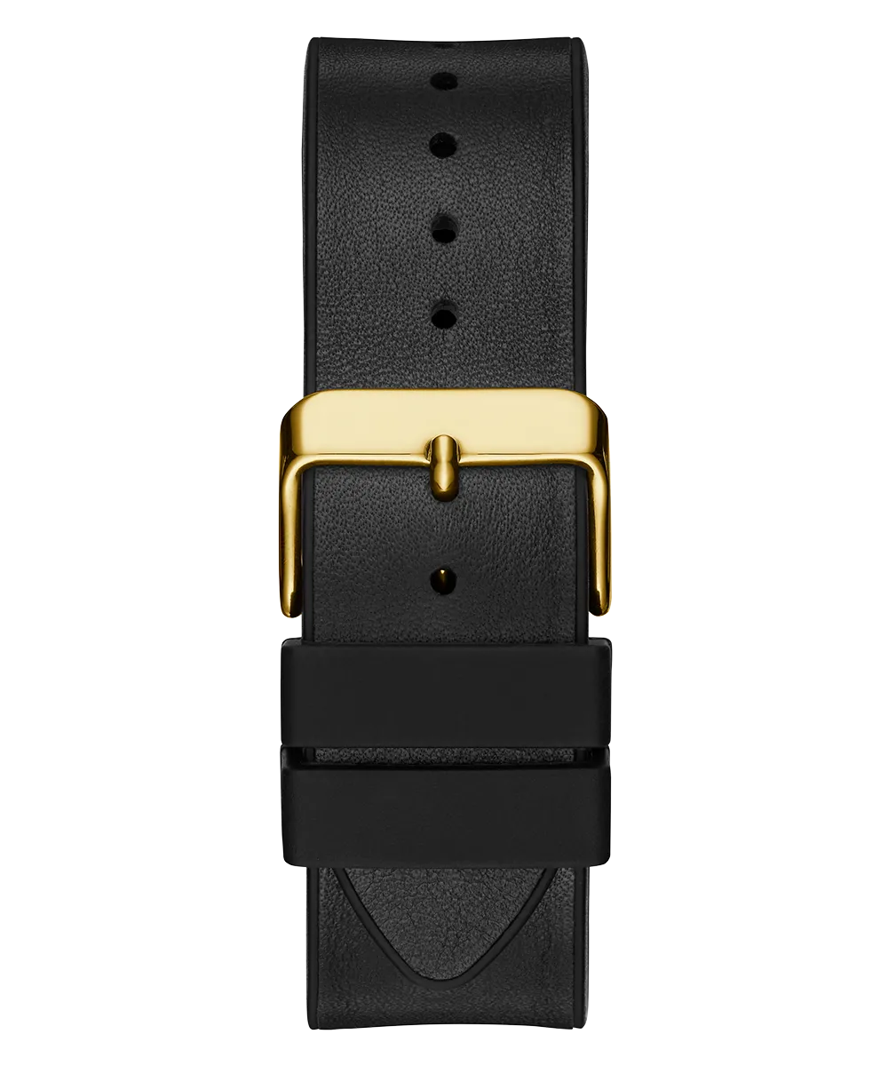 Guess Mens Gold Watches GUESS Mens Black Gold Tone Multi-function Watch