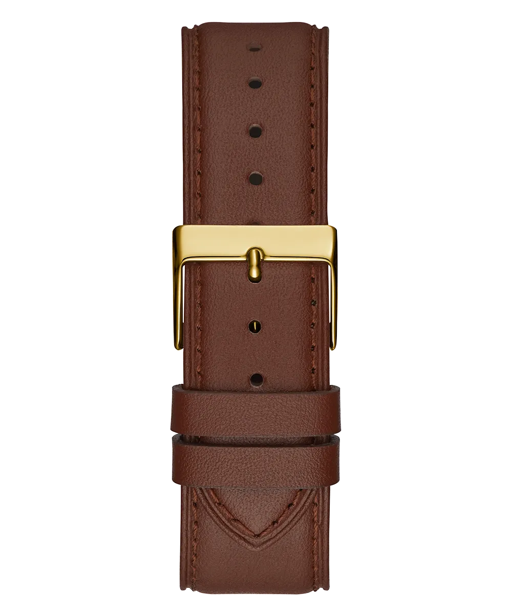 Guess Mens Gold Watches GUESS Mens Chocolate Brown Gold Tone Multi-function Watch