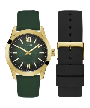 Guess Mens Gold Watches GUESS Mens Gold Tone Analog Watch Box Set