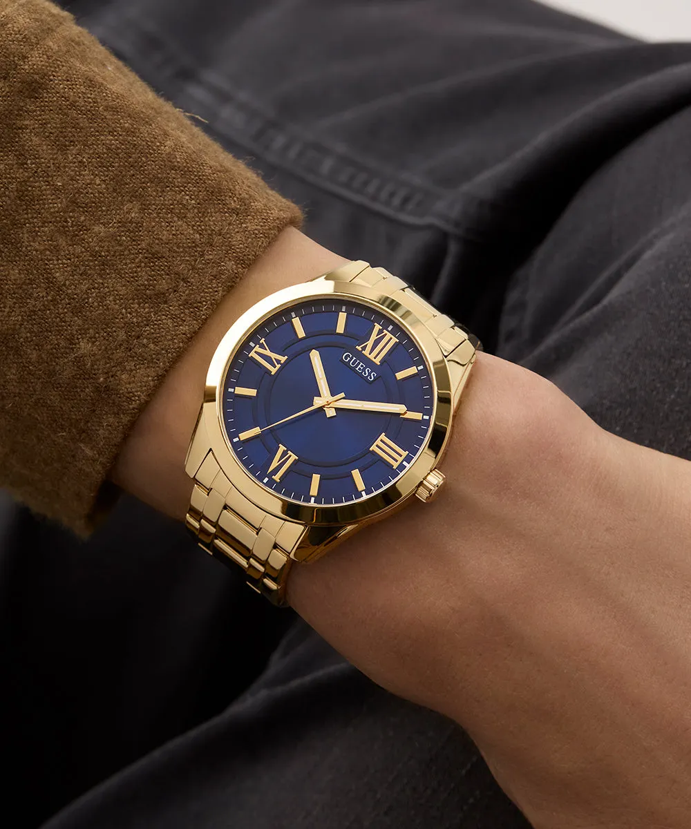 Guess Mens Gold Watches GUESS Mens Gold Tone Analog Watch