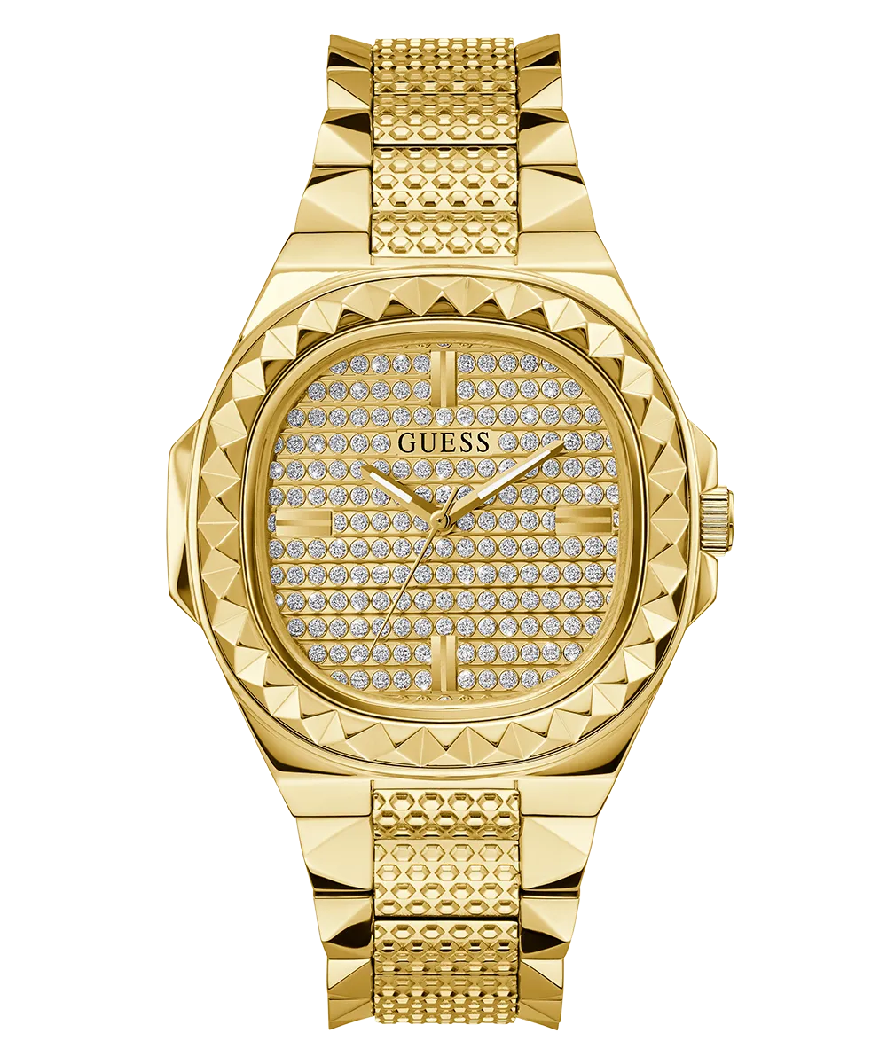 Guess Mens Gold Watches GUESS Mens Gold Tone Analog Watch