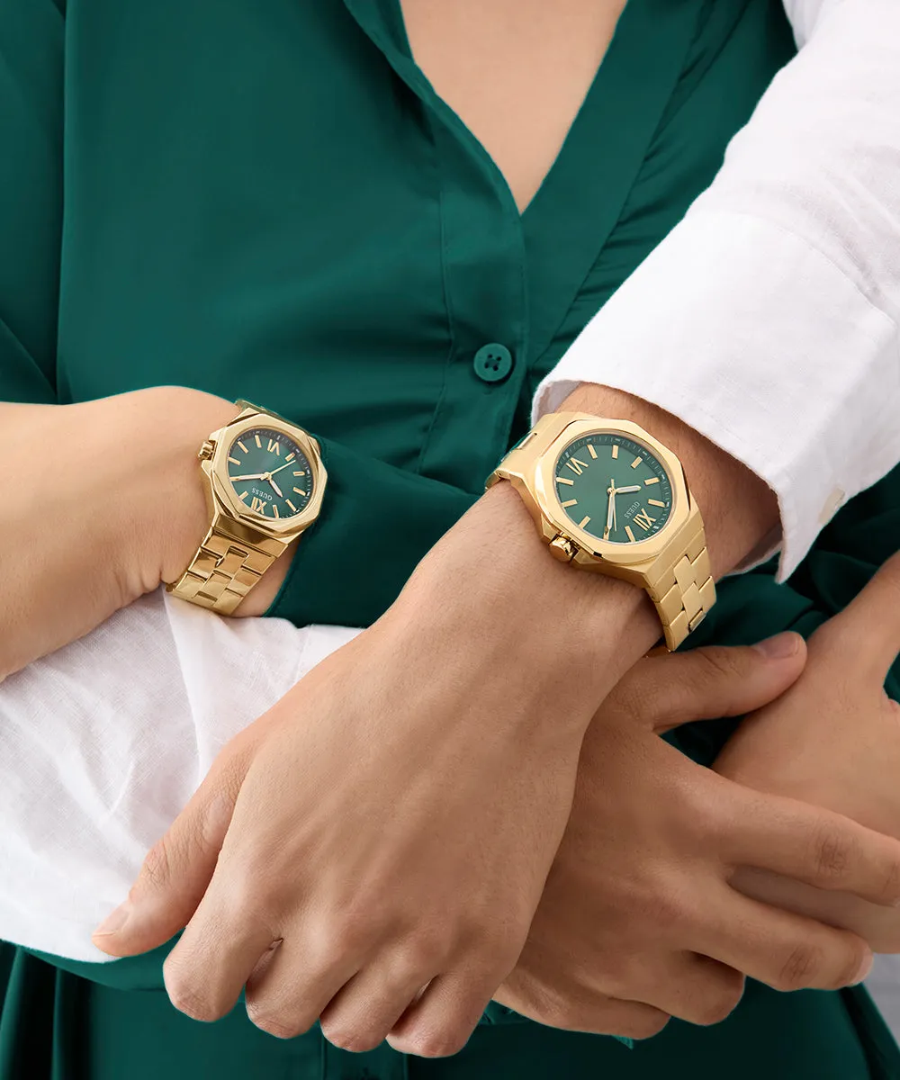 Guess Mens Gold Watches GUESS Mens Gold Tone Analog Watch