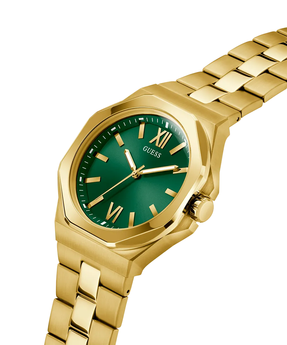 Guess Mens Gold Watches GUESS Mens Gold Tone Analog Watch