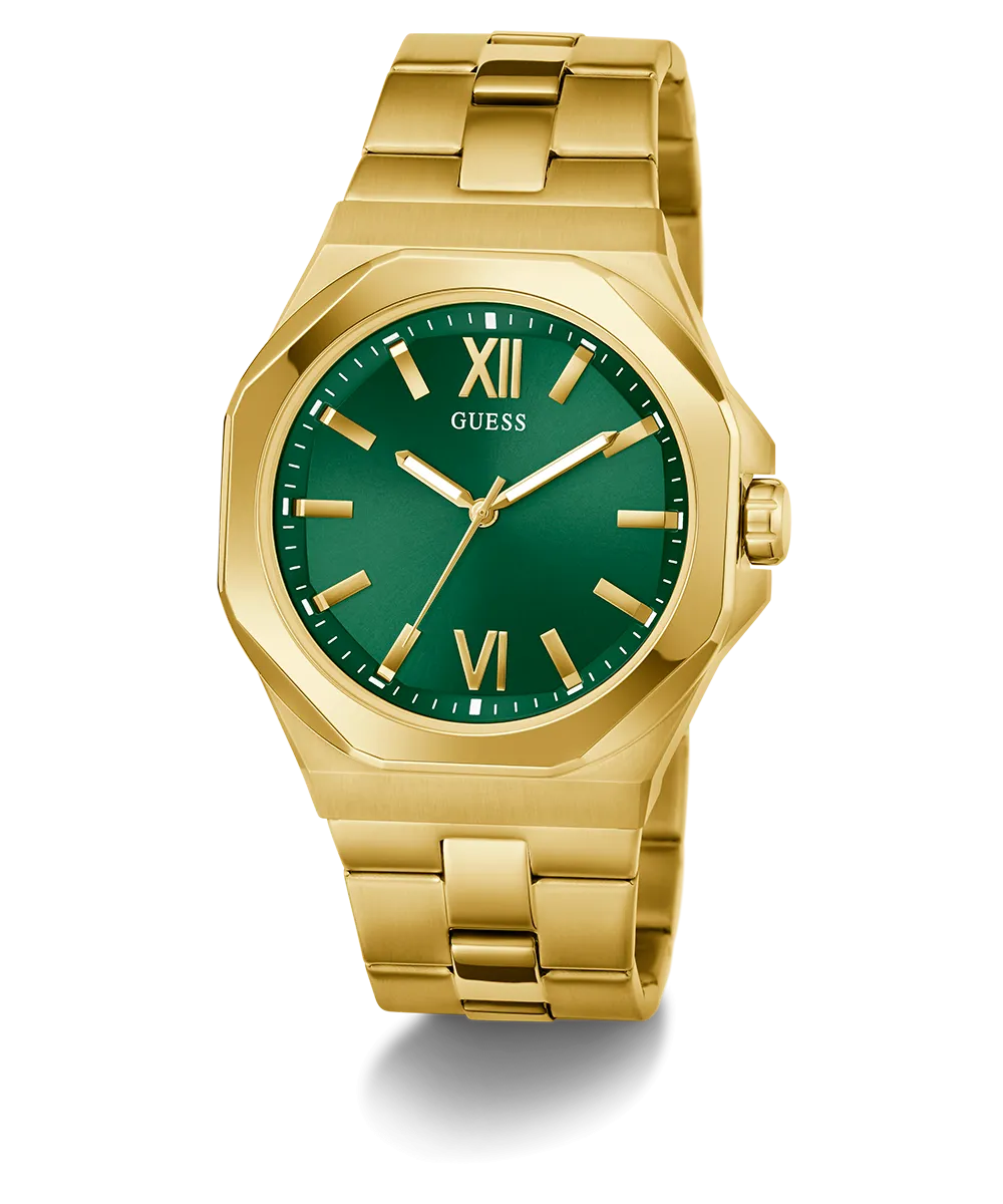 Guess Mens Gold Watches GUESS Mens Gold Tone Analog Watch
