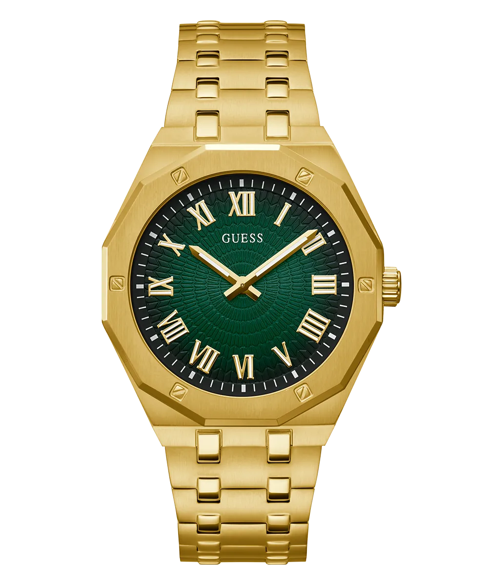 Guess Mens Gold Watches GUESS Mens Gold Tone Analog Watch