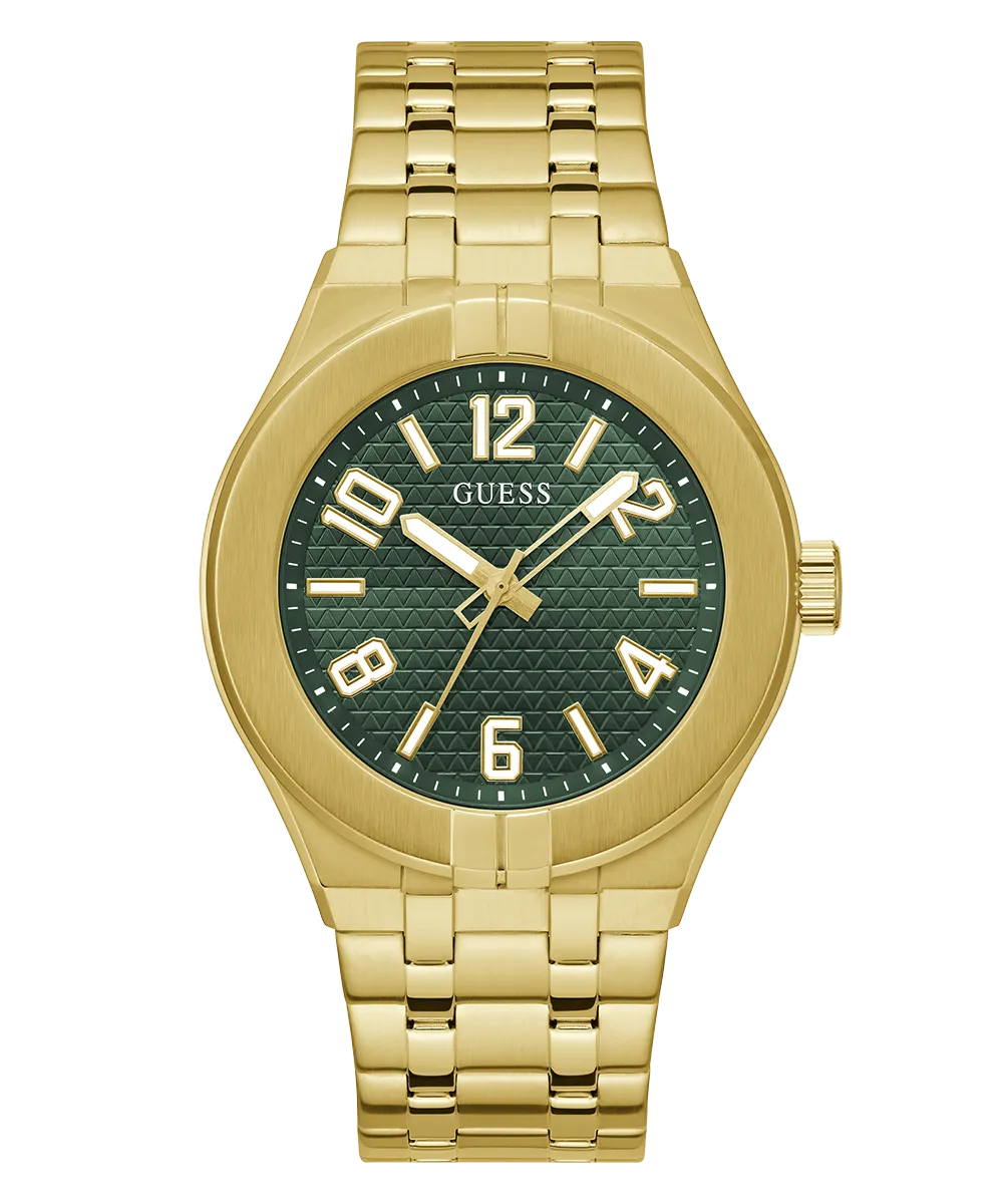 Guess Mens Gold Watches GUESS Mens Gold Tone Analog Watch