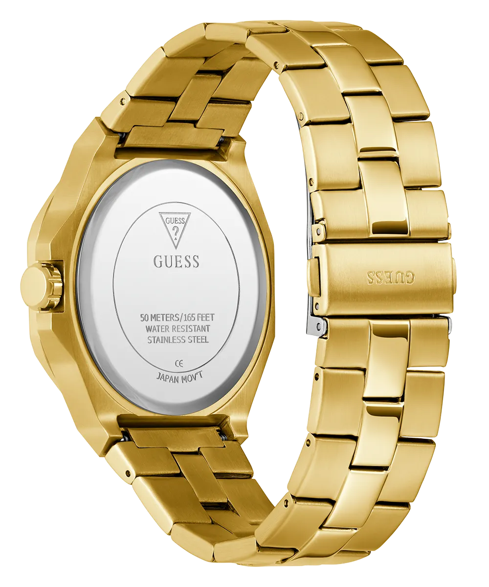 Guess Mens Gold Watches GUESS Mens Gold Tone Analog Watch