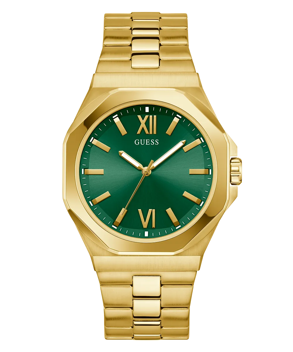 Guess Mens Gold Watches GUESS Mens Gold Tone Analog Watch