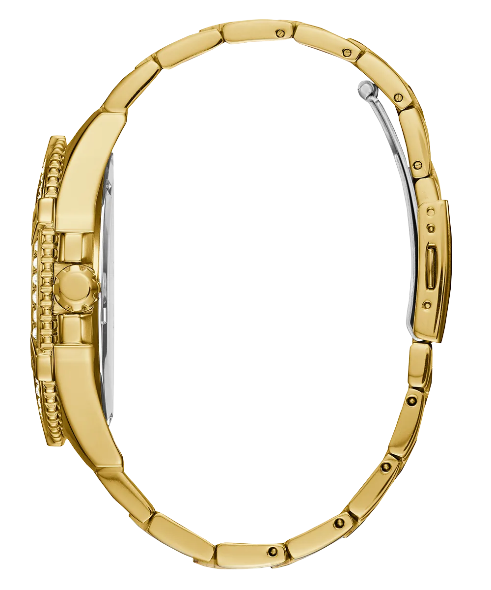 Guess Mens Gold Watches GUESS Mens Gold Tone Multi-function Watch