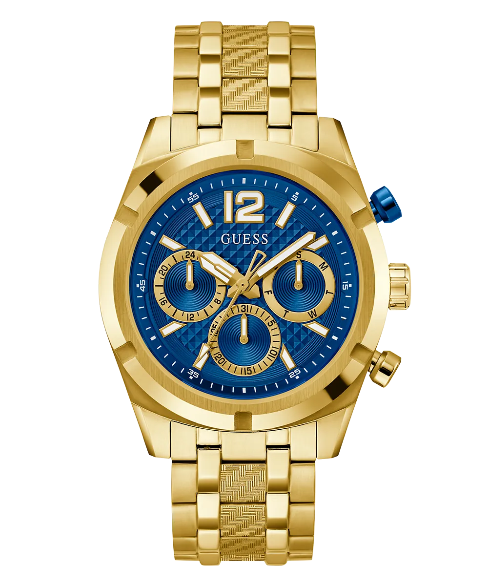 Guess Mens Gold Watches GUESS Mens Gold Tone Multi-function Watch
