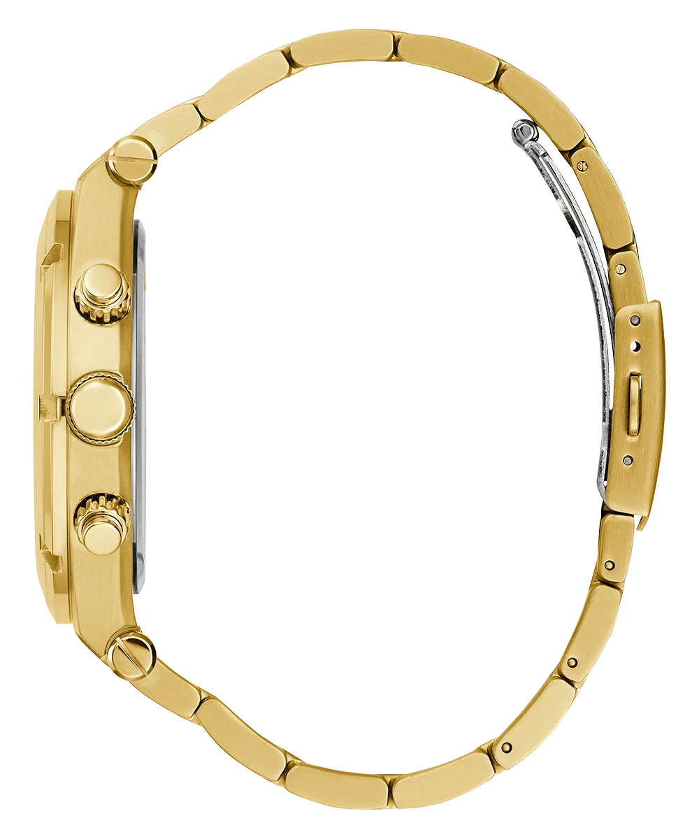 Guess Mens Gold Watches GUESS Mens Gold Tone Multi-function Watch