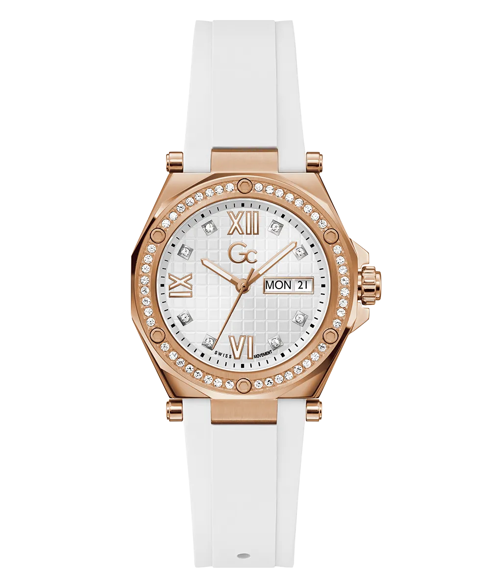 Guess Womens Silicone Watches Gc Legacy Lady Mid Size Silicone