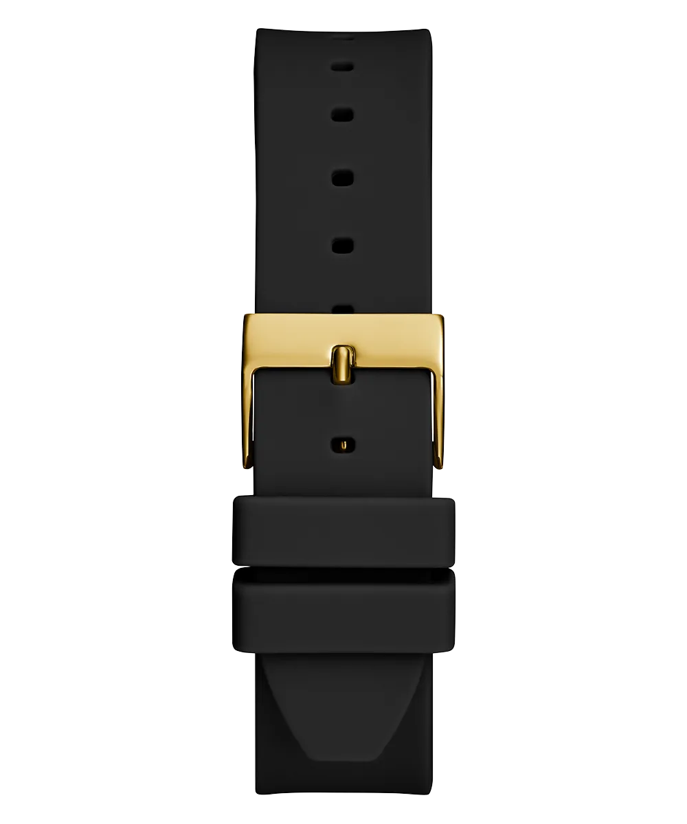 Guess Womens Silicone Watches GUESS Ladies Black 2-Tone Analog Watch