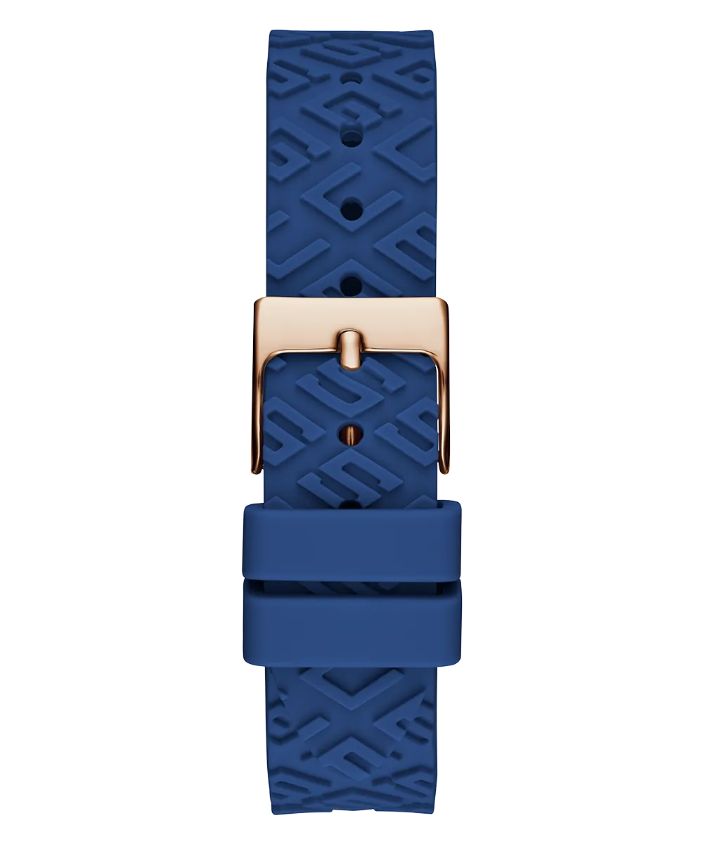 Guess Womens Silicone Watches GUESS Ladies Blue Analog Watch