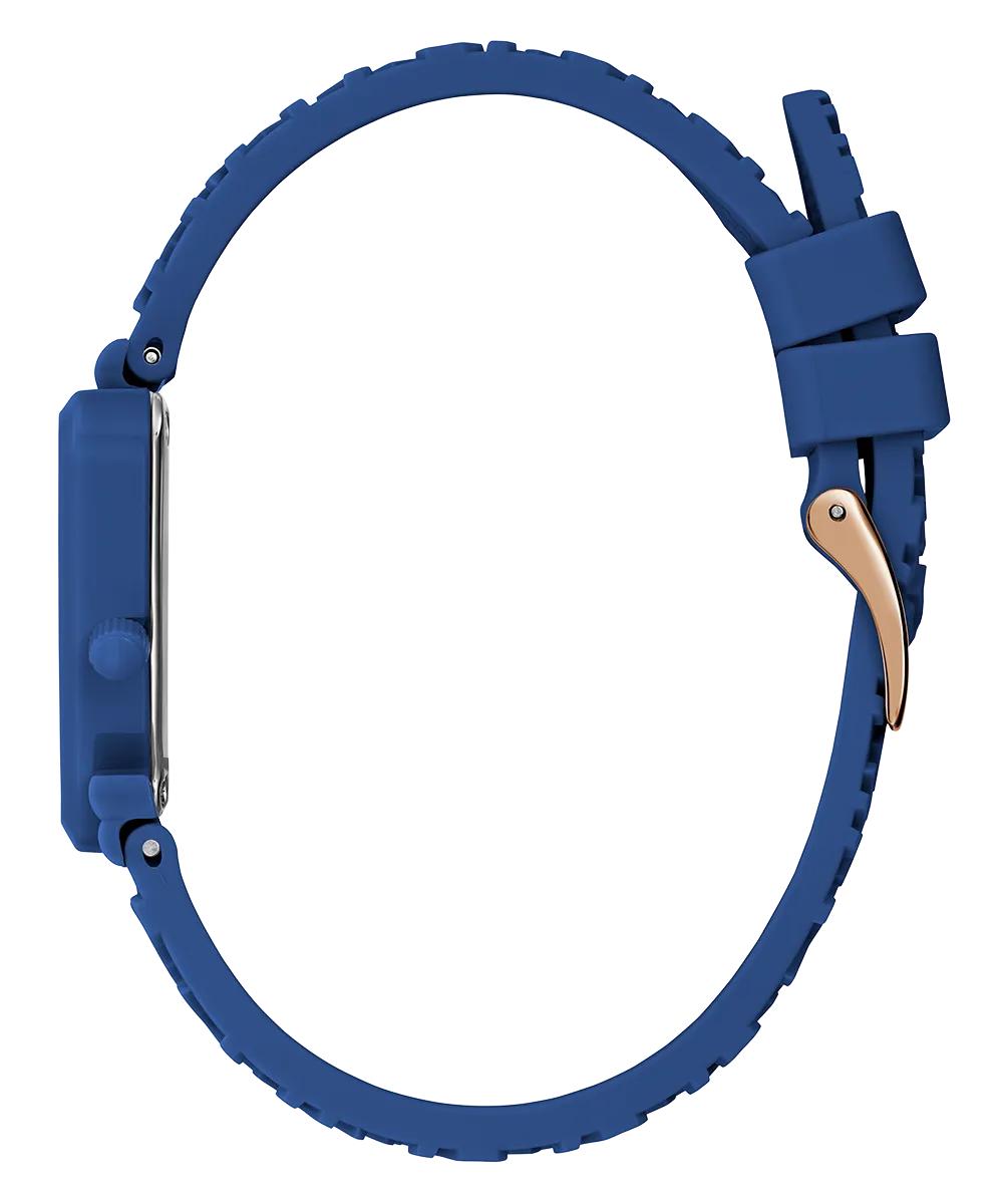 Guess Womens Silicone Watches GUESS Ladies Blue Analog Watch